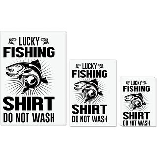 UDNAG Untearable Waterproof Stickers 155GSM 'Fishing | Lucky fishing-1' A4 x 1pc, A5 x 1pc & A6 x 2pc UDNAG Untearable Waterproof Stickers 155GSM 'Fishing | Lucky fishing-1' A4 x 1pc, A5 x 1pc & A6 x 2pc