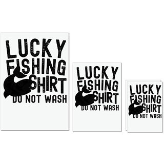 UDNAG Untearable Waterproof Stickers 155GSM 'Fishing | Lucky Fishing' A4 x 1pc, A5 x 1pc & A6 x 2pc UDNAG Untearable Waterproof Stickers 155GSM 'Fishing | Lucky Fishing' A4 x 1pc, A5 x 1pc & A6 x 2pc