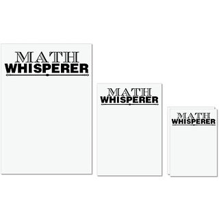                       UDNAG Untearable Waterproof Stickers 155GSM 'Math | math whisperer' A4 x 1pc, A5 x 1pc & A6 x 2pc                                              