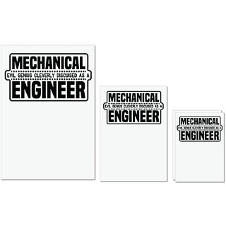 UDNAG Untearable Waterproof Stickers 155GSM 'Engineer | Mechanical evil' A4 x 1pc, A5 x 1pc & A6 x 2pc UDNAG Untearable Waterproof Stickers 155GSM 'Engineer | Mechanical evil' A4 x 1pc, A5 x 1pc & A6 x 2pc