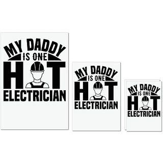 UDNAG Untearable Waterproof Stickers 155GSM 'Electrician | My Daddy' A4 x 1pc, A5 x 1pc & A6 x 2pc UDNAG Untearable Waterproof Stickers 155GSM 'Electrician | My Daddy' A4 x 1pc, A5 x 1pc & A6 x 2pc