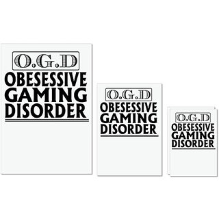 UDNAG Untearable Waterproof Stickers 155GSM 'Game | o.g.d. obsessive' A4 x 1pc, A5 x 1pc & A6 x 2pc UDNAG Untearable Waterproof Stickers 155GSM 'Game | o.g.d. obsessive' A4 x 1pc, A5 x 1pc & A6 x 2pc