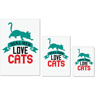                       UDNAG Untearable Waterproof Stickers 155GSM 'Cycle | Real Men Don't Need' A4 x 1pc, A5 x 1pc & A6 x 2pc                                              