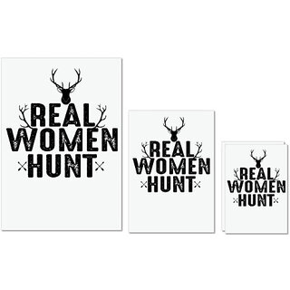 UDNAG Untearable Waterproof Stickers 155GSM 'hunter | Real Women' A4 x 1pc, A5 x 1pc & A6 x 2pc UDNAG Untearable Waterproof Stickers 155GSM 'hunter | Real Women' A4 x 1pc, A5 x 1pc & A6 x 2pc