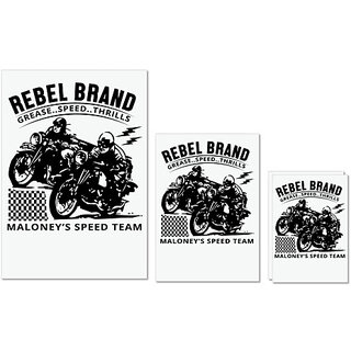 UDNAG Untearable Waterproof Stickers 155GSM 'Rider | Rebel brand' A4 x 1pc, A5 x 1pc & A6 x 2pc UDNAG Untearable Waterproof Stickers 155GSM 'Rider | Rebel brand' A4 x 1pc, A5 x 1pc & A6 x 2pc