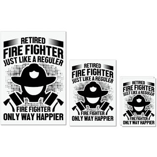 UDNAG Untearable Waterproof Stickers 155GSM 'Fire Fighter | Retired fire' A4 x 1pc, A5 x 1pc & A6 x 2pc UDNAG Untearable Waterproof Stickers 155GSM 'Fire Fighter | Retired fire' A4 x 1pc, A5 x 1pc & A6 x 2pc