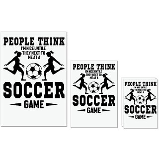 UDNAG Untearable Waterproof Stickers 155GSM 'Soccer | People think' A4 x 1pc, A5 x 1pc & A6 x 2pc UDNAG Untearable Waterproof Stickers 155GSM 'Soccer | People think' A4 x 1pc, A5 x 1pc & A6 x 2pc
