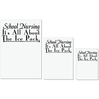 UDNAG Untearable Waterproof Stickers 155GSM 'Nurse | school nursing all about' A4 x 1pc, A5 x 1pc & A6 x 2pc UDNAG Untearable Waterproof Stickers 155GSM 'Nurse | school nursing all about' A4 x 1pc, A5 x 1pc & A6 x 2pc