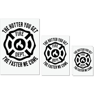 UDNAG Untearable Waterproof Stickers 155GSM 'Fire fighter | The hotter' A4 x 1pc, A5 x 1pc & A6 x 2pc UDNAG Untearable Waterproof Stickers 155GSM 'Fire fighter | The hotter' A4 x 1pc, A5 x 1pc & A6 x 2pc