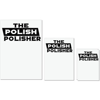 UDNAG Untearable Waterproof Stickers 155GSM 'Polish | the polish polisher' A4 x 1pc, A5 x 1pc & A6 x 2pc UDNAG Untearable Waterproof Stickers 155GSM 'Polish | the polish polisher' A4 x 1pc, A5 x 1pc & A6 x 2pc
