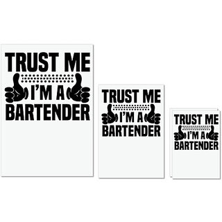 UDNAG Untearable Waterproof Stickers 155GSM 'Bartender | Trust me' A4 x 1pc, A5 x 1pc & A6 x 2pc UDNAG Untearable Waterproof Stickers 155GSM 'Bartender | Trust me' A4 x 1pc, A5 x 1pc & A6 x 2pc