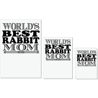 UDNAG Untearable Waterproof Stickers 155GSM 'Mother | world's best rabbit' A4 x 1pc, A5 x 1pc & A6 x 2pc UDNAG Untearable Waterproof Stickers 155GSM 'Mother | world's best rabbit' A4 x 1pc, A5 x 1pc & A6 x 2pc