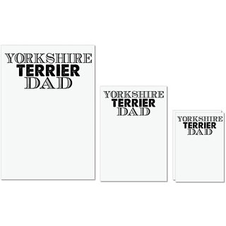 UDNAG Untearable Waterproof Stickers 155GSM 'Father | yorkshire terrier dad' A4 x 1pc, A5 x 1pc & A6 x 2pc UDNAG Untearable Waterproof Stickers 155GSM 'Father | yorkshire terrier dad' A4 x 1pc, A5 x 1pc & A6 x 2pc