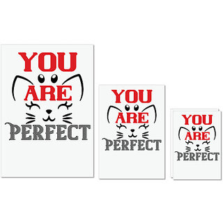 UDNAG Untearable Waterproof Stickers 155GSM 'Perfect | you are perfect' A4 x 1pc, A5 x 1pc & A6 x 2pc UDNAG Untearable Waterproof Stickers 155GSM 'Perfect | you are perfect' A4 x 1pc, A5 x 1pc & A6 x 2pc