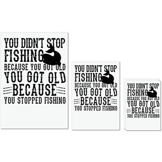 UDNAG Untearable Waterproof Stickers 155GSM 'Fishing | You Didn't Stop' A4 x 1pc, A5 x 1pc & A6 x 2pc UDNAG Untearable Waterproof Stickers 155GSM 'Fishing | You Didn't Stop' A4 x 1pc, A5 x 1pc & A6 x 2pc