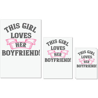 UDNAG Untearable Waterproof Stickers 155GSM 'Boyfriend | this girl loves her boyfriend' A4 x 1pc, A5 x 1pc & A6 x 2pc UDNAG Untearable Waterproof Stickers 155GSM 'Boyfriend | this girl loves her boyfriend' A4 x 1pc, A5 x 1pc & A6 x 2pc