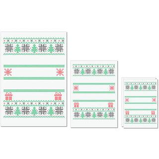                       UDNAG Untearable Waterproof Stickers 155GSM 'Illustration | Template 40' A4 x 1pc, A5 x 1pc & A6 x 2pc                                              