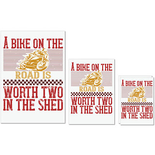 UDNAG Untearable Waterproof Stickers 155GSM 'Rider | A bike on the worth two in the shet' A4 x 1pc, A5 x 1pc & A6 x 2pc UDNAG Untearable Waterproof Stickers 155GSM 'Rider | A bike on the worth two in the shet' A4 x 1pc, A5 x 1pc & A6 x 2pc