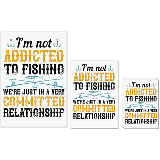 UDNAG Untearable Waterproof Stickers 155GSM 'Fishing | Im not ADDICTED TO FISHING' A4 x 1pc, A5 x 1pc & A6 x 2pc UDNAG Untearable Waterproof Stickers 155GSM 'Fishing | Im not ADDICTED TO FISHING' A4 x 1pc, A5 x 1pc & A6 x 2pc