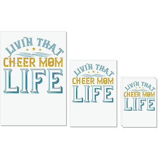 UDNAG Untearable Waterproof Stickers 155GSM 'Mother | Livin that cheer mom life' A4 x 1pc, A5 x 1pc & A6 x 2pc UDNAG Untearable Waterproof Stickers 155GSM 'Mother | Livin that cheer mom life' A4 x 1pc, A5 x 1pc & A6 x 2pc