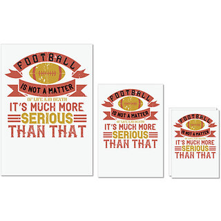UDNAG Untearable Waterproof Stickers 155GSM 'Football | Football is not a matter' A4 x 1pc, A5 x 1pc & A6 x 2pc UDNAG Untearable Waterproof Stickers 155GSM 'Football | Football is not a matter' A4 x 1pc, A5 x 1pc & A6 x 2pc