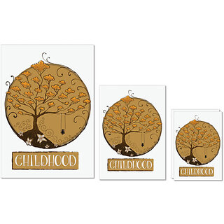 UDNAG Untearable Waterproof Stickers 155GSM '| Childhood' A4 x 1pc, A5 x 1pc & A6 x 2pc UDNAG Untearable Waterproof Stickers 155GSM '| Childhood' A4 x 1pc, A5 x 1pc & A6 x 2pc