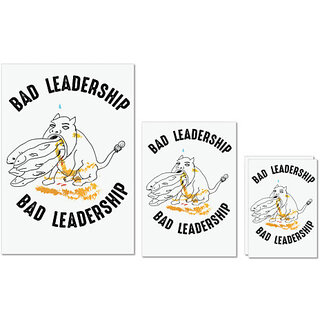 UDNAG Untearable Waterproof Stickers 155GSM 'Leader | Bad Leadership' A4 x 1pc, A5 x 1pc & A6 x 2pc UDNAG Untearable Waterproof Stickers 155GSM 'Leader | Bad Leadership' A4 x 1pc, A5 x 1pc & A6 x 2pc