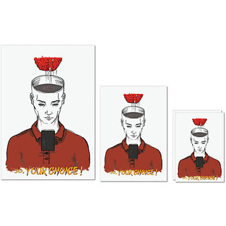UDNAG Untearable Waterproof Stickers 155GSM '| So your choice' A4 x 1pc, A5 x 1pc & A6 x 2pc UDNAG Untearable Waterproof Stickers 155GSM '| So your choice' A4 x 1pc, A5 x 1pc & A6 x 2pc