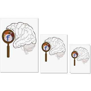 UDNAG Untearable Waterproof Stickers 155GSM '| Brain' A4 x 1pc, A5 x 1pc & A6 x 2pc UDNAG Untearable Waterproof Stickers 155GSM '| Brain' A4 x 1pc, A5 x 1pc & A6 x 2pc