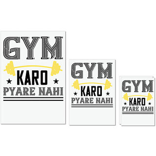 UDNAG Untearable Waterproof Stickers 155GSM 'Gym | gym karo pare nahi' A4 x 1pc, A5 x 1pc & A6 x 2pc UDNAG Untearable Waterproof Stickers 155GSM 'Gym | gym karo pare nahi' A4 x 1pc, A5 x 1pc & A6 x 2pc