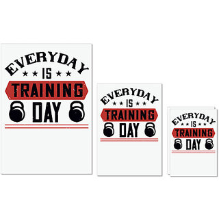 UDNAG Untearable Waterproof Stickers 155GSM 'Gym | everyday is training day' A4 x 1pc, A5 x 1pc & A6 x 2pc UDNAG Untearable Waterproof Stickers 155GSM 'Gym | everyday is training day' A4 x 1pc, A5 x 1pc & A6 x 2pc