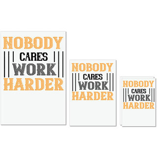 UDNAG Untearable Waterproof Stickers 155GSM 'Gym | nobody i cares work herder' A4 x 1pc, A5 x 1pc & A6 x 2pc UDNAG Untearable Waterproof Stickers 155GSM 'Gym | nobody i cares work herder' A4 x 1pc, A5 x 1pc & A6 x 2pc