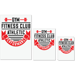 UDNAG Untearable Waterproof Stickers 155GSM 'Gym | gym fitness club athlatic parformance' A4 x 1pc, A5 x 1pc & A6 x 2pc UDNAG Untearable Waterproof Stickers 155GSM 'Gym | gym fitness club athlatic parformance' A4 x 1pc, A5 x 1pc & A6 x 2pc