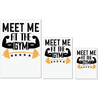 UDNAG Untearable Waterproof Stickers 155GSM 'Gym | meet me at the gym' A4 x 1pc, A5 x 1pc & A6 x 2pc UDNAG Untearable Waterproof Stickers 155GSM 'Gym | meet me at the gym' A4 x 1pc, A5 x 1pc & A6 x 2pc