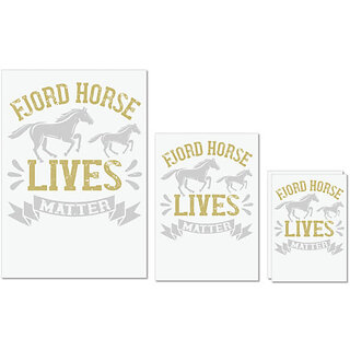 UDNAG Untearable Waterproof Stickers 155GSM 'Horse | fjord horse lives matter' A4 x 1pc, A5 x 1pc & A6 x 2pc UDNAG Untearable Waterproof Stickers 155GSM 'Horse | fjord horse lives matter' A4 x 1pc, A5 x 1pc & A6 x 2pc