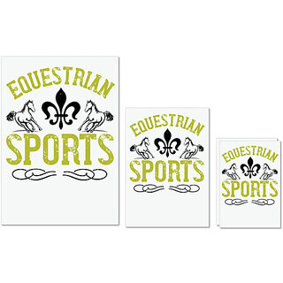 UDNAG Untearable Waterproof Stickers 155GSM 'Horse | equestrian sports' A4 x 1pc, A5 x 1pc & A6 x 2pc UDNAG Untearable Waterproof Stickers 155GSM 'Horse | equestrian sports' A4 x 1pc, A5 x 1pc & A6 x 2pc