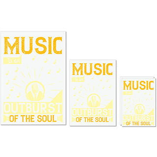 UDNAG Untearable Waterproof Stickers 155GSM 'Music | Music is an outburst of the soul' A4 x 1pc, A5 x 1pc & A6 x 2pc UDNAG Untearable Waterproof Stickers 155GSM 'Music | Music is an outburst of the soul' A4 x 1pc, A5 x 1pc & A6 x 2pc