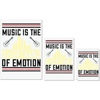 UDNAG Untearable Waterproof Stickers 155GSM 'Music | Music is the shorthand of emotion' A4 x 1pc, A5 x 1pc & A6 x 2pc UDNAG Untearable Waterproof Stickers 155GSM 'Music | Music is the shorthand of emotion' A4 x 1pc, A5 x 1pc & A6 x 2pc