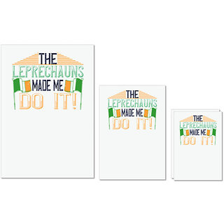 UDNAG Untearable Waterproof Stickers 155GSM '| the leprechauns made me do it' A4 x 1pc, A5 x 1pc & A6 x 2pc UDNAG Untearable Waterproof Stickers 155GSM '| the leprechauns made me do it' A4 x 1pc, A5 x 1pc & A6 x 2pc