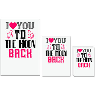 UDNAG Untearable Waterproof Stickers 155GSM 'Love | ilove you to the moon beach' A4 x 1pc, A5 x 1pc & A6 x 2pc UDNAG Untearable Waterproof Stickers 155GSM 'Love | ilove you to the moon beach' A4 x 1pc, A5 x 1pc & A6 x 2pc