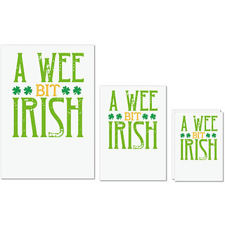 UDNAG Untearable Waterproof Stickers 155GSM 'Irish | a wee bit irish' A4 x 1pc, A5 x 1pc & A6 x 2pc UDNAG Untearable Waterproof Stickers 155GSM 'Irish | a wee bit irish' A4 x 1pc, A5 x 1pc & A6 x 2pc