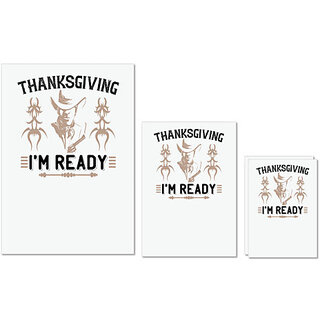 UDNAG Untearable Waterproof Stickers 155GSM 'Thanks Giving | Thanks giving i'm ready' A4 x 1pc, A5 x 1pc & A6 x 2pc UDNAG Untearable Waterproof Stickers 155GSM 'Thanks Giving | Thanks giving i'm ready' A4 x 1pc, A5 x 1pc & A6 x 2pc