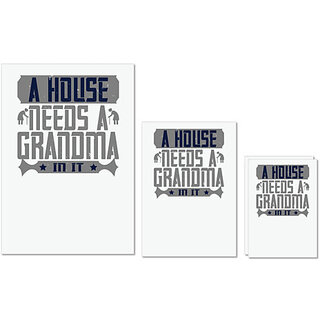 UDNAG Untearable Waterproof Stickers 155GSM 'Grand Mother | A house needs a grandma in it' A4 x 1pc, A5 x 1pc & A6 x 2pc UDNAG Untearable Waterproof Stickers 155GSM 'Grand Mother | A house needs a grandma in it' A4 x 1pc, A5 x 1pc & A6 x 2pc