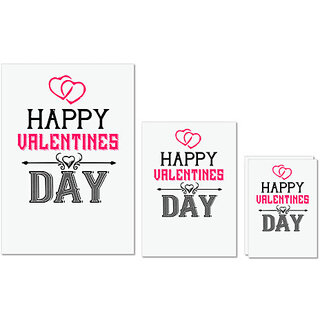 UDNAG Untearable Waterproof Stickers 155GSM 'Valentines Day | happy valentine day' A4 x 1pc, A5 x 1pc & A6 x 2pc UDNAG Untearable Waterproof Stickers 155GSM 'Valentines Day | happy valentine day' A4 x 1pc, A5 x 1pc & A6 x 2pc
