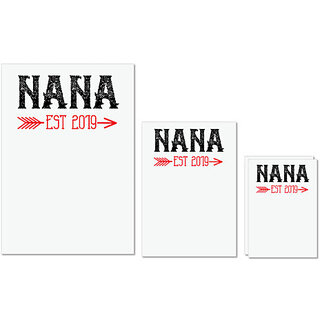 UDNAG Untearable Waterproof Stickers 155GSM 'Grand Father | NANA Est 2019' A4 x 1pc, A5 x 1pc & A6 x 2pc UDNAG Untearable Waterproof Stickers 155GSM 'Grand Father | NANA Est 2019' A4 x 1pc, A5 x 1pc & A6 x 2pc