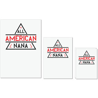UDNAG Untearable Waterproof Stickers 155GSM 'Grand Father | ALL american nana' A4 x 1pc, A5 x 1pc & A6 x 2pc UDNAG Untearable Waterproof Stickers 155GSM 'Grand Father | ALL american nana' A4 x 1pc, A5 x 1pc & A6 x 2pc