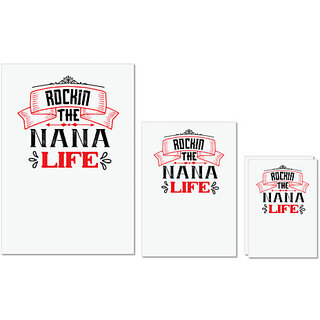 UDNAG Untearable Waterproof Stickers 155GSM 'Grand Father | 02 Rockin the nana life' A4 x 1pc, A5 x 1pc & A6 x 2pc UDNAG Untearable Waterproof Stickers 155GSM 'Grand Father | 02 Rockin the nana life' A4 x 1pc, A5 x 1pc & A6 x 2pc