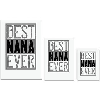 UDNAG Untearable Waterproof Stickers 155GSM 'Grand Father | 02 BEST NANA EVER' A4 x 1pc, A5 x 1pc & A6 x 2pc UDNAG Untearable Waterproof Stickers 155GSM 'Grand Father | 02 BEST NANA EVER' A4 x 1pc, A5 x 1pc & A6 x 2pc