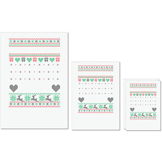                       UDNAG Untearable Waterproof Stickers 155GSM '| Template 15' A4 x 1pc, A5 x 1pc & A6 x 2pc                                              