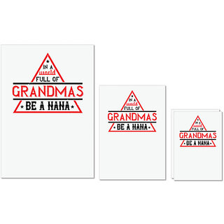 UDNAG Untearable Waterproof Stickers 155GSM 'Grand father | IN A WORLD FULL OF' A4 x 1pc, A5 x 1pc & A6 x 2pc UDNAG Untearable Waterproof Stickers 155GSM 'Grand father | IN A WORLD FULL OF' A4 x 1pc, A5 x 1pc & A6 x 2pc